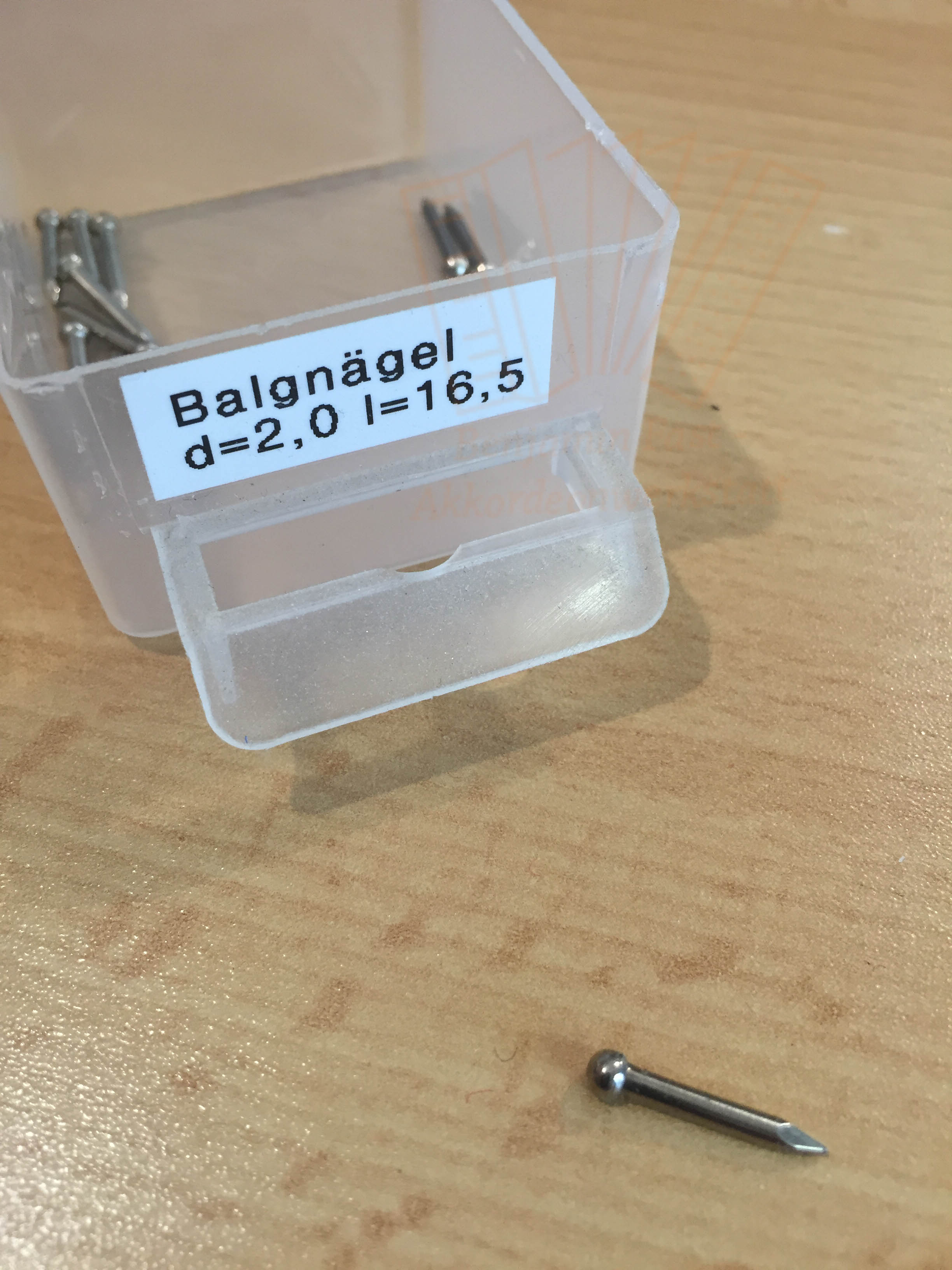 Balgnagel Kugelkopf 2x16,5mm Balgnagel Kugelkopf 2x16,5mm